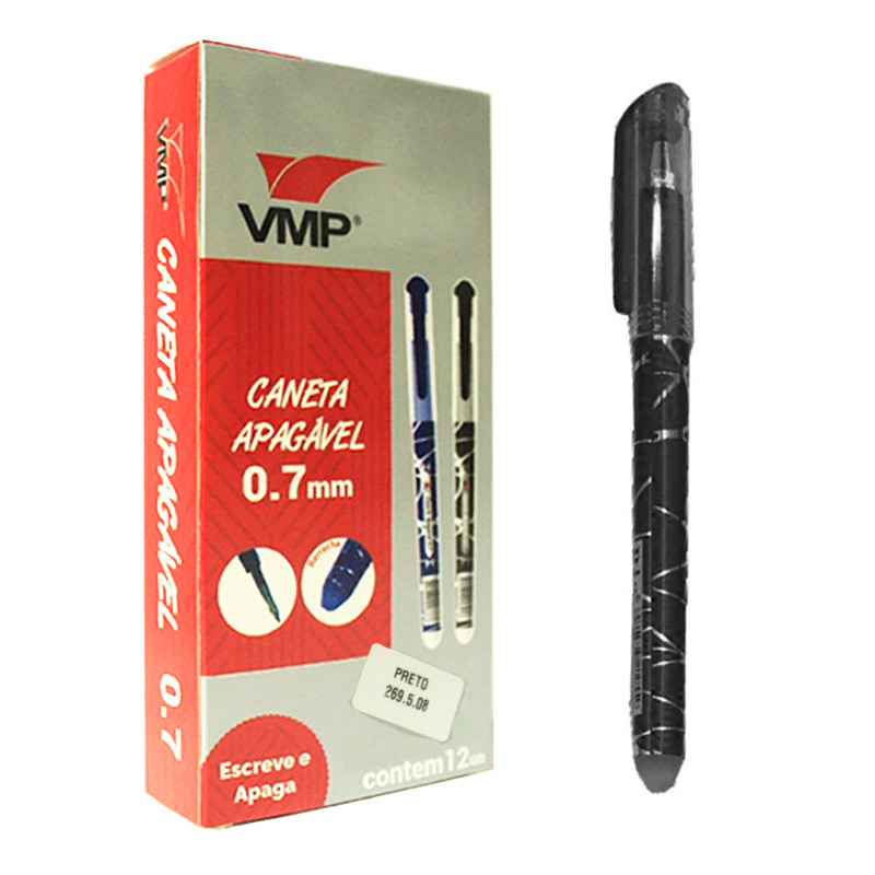 CANETA APAG�VEL GEL 0.7 PRETA