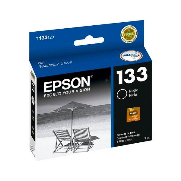 CARTUCHO EPSON T133120 (133) 7ML PRETO
