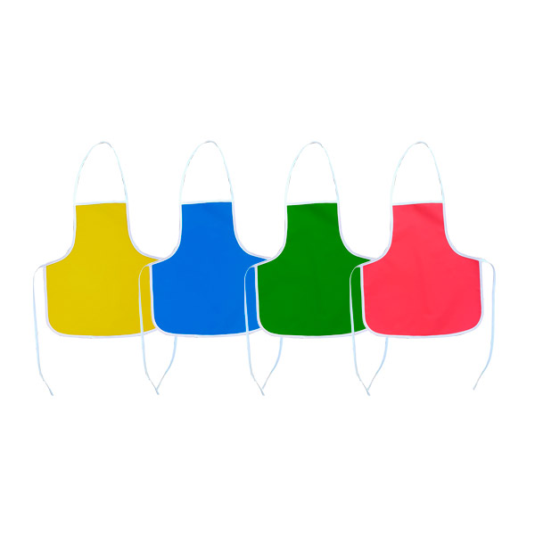 AVENTAL ESCOLAR PLASTICO AZUL 10214