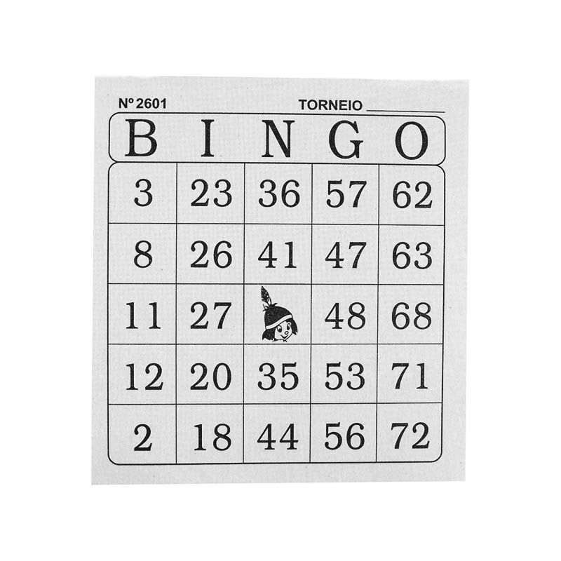 BLOCO BINGO JORNAL COM 100 FOLHAS 6001