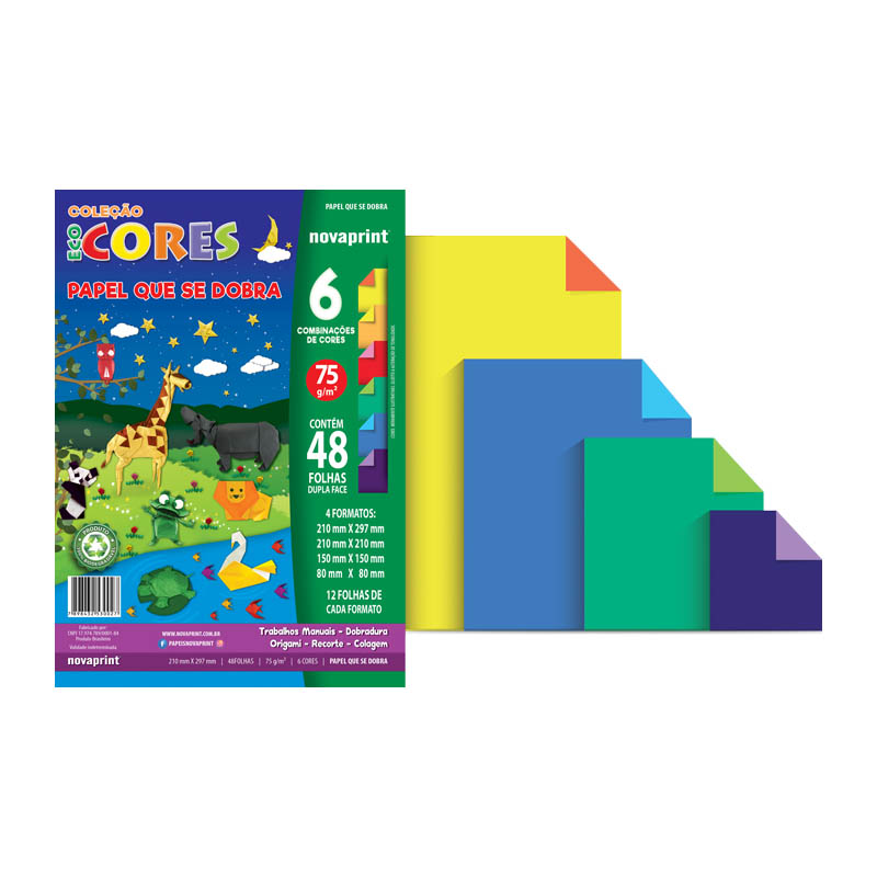 BLOCO ECOCORES DOBRA 4 TAMANHO 75G COM 48 FOLHAS