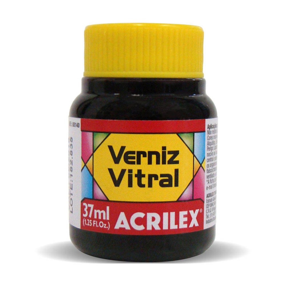 VERNIZ VITRAL 37ML VERMELHO FOGO 507