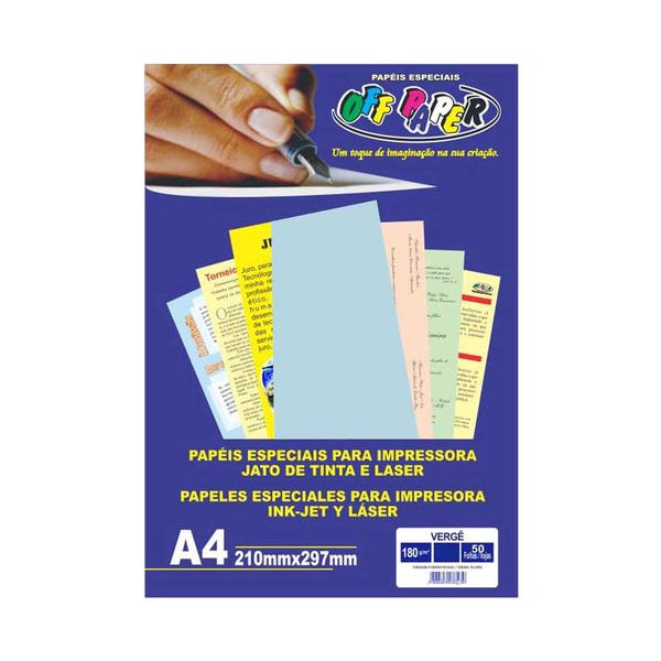 VERGE 180G. A-4 C/50FL AZUL 0696